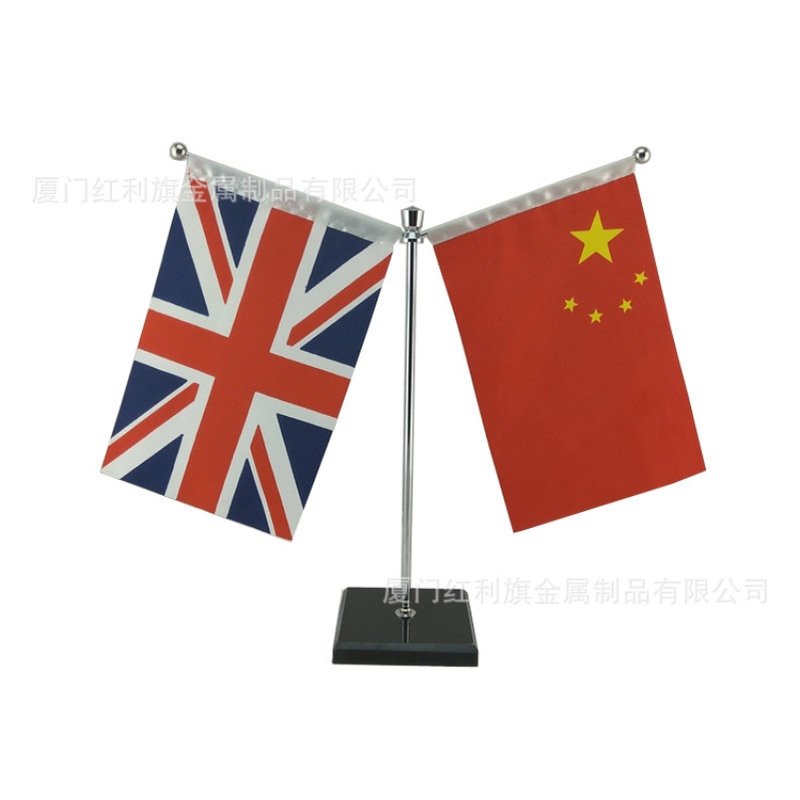 大理石Y型桌旗座旗架、签约旗杆、大理石旗座、谈判旗座