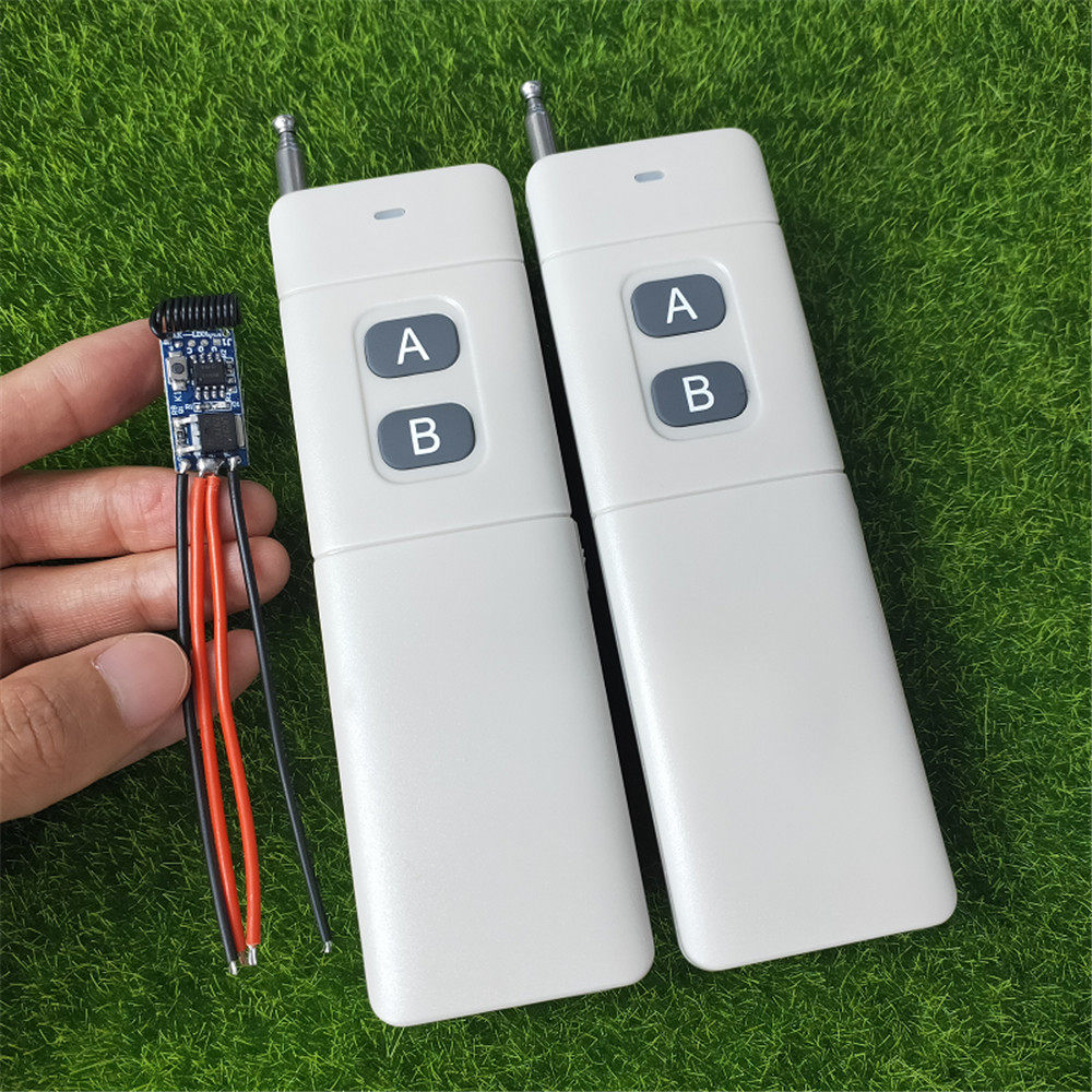 二对一无线遥控9v12v微型LED灯具电源模组电机门禁小电器控制开关