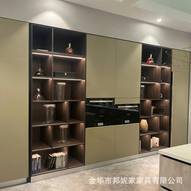 金华邦妮家现代简约烤漆定制酒柜