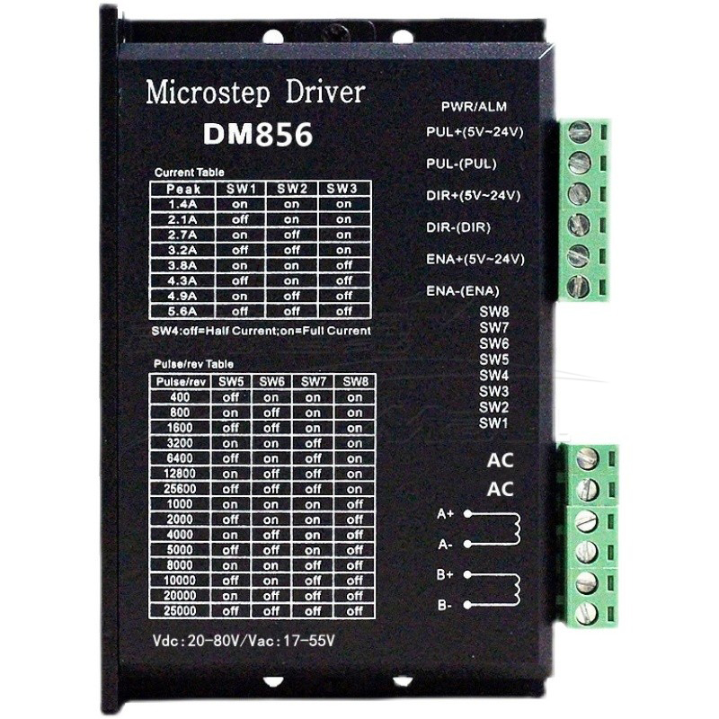 DM856-AC DSP数字式57/60/86型步进电机驱动器 交直流通用供电