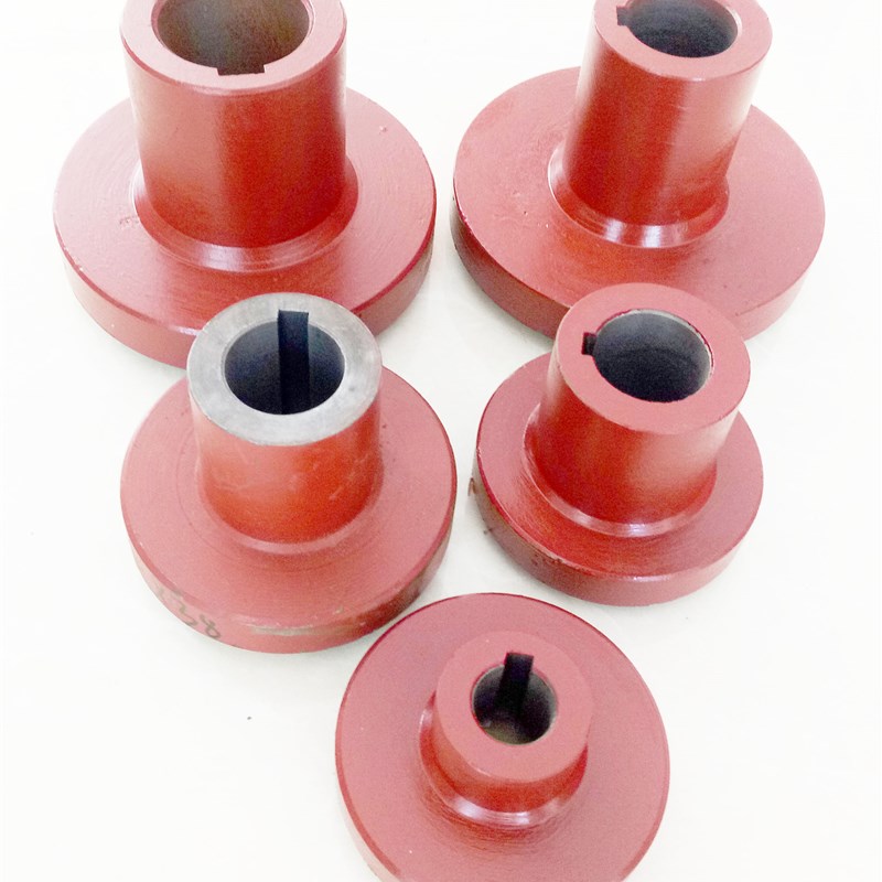 外缘90/160mm三爪式水泵电机配联轴器铸铁六角垫胶垫靠背轮键销式