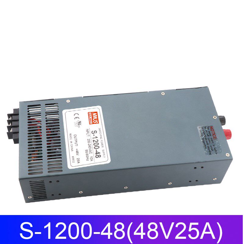 明伟大功率电源型号S-1200-24V50A 12V100A 36V33A 48V24A 60V20A