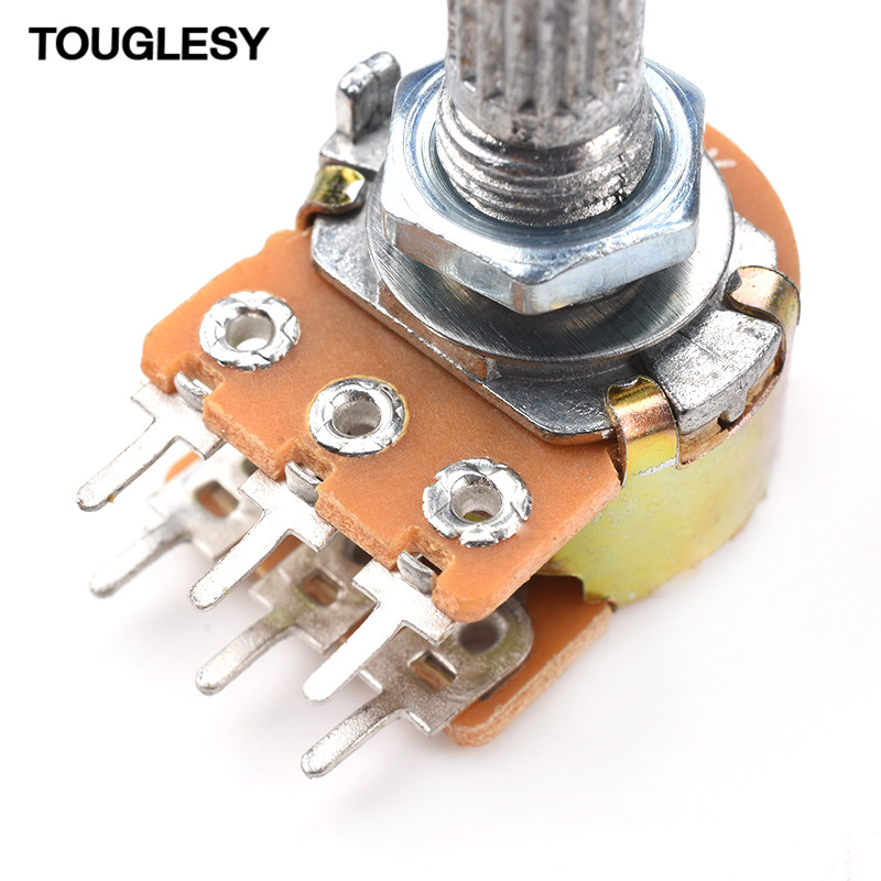 WH148双联 短柄长柄电位器B1k2k5k10k50k100k200k250k500k 1M