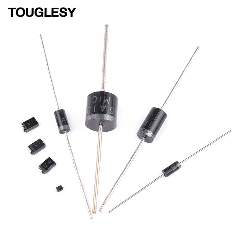 1N4007 4004 5399 5401 5404 5408 6A10A10 IN4001整流二极管直插