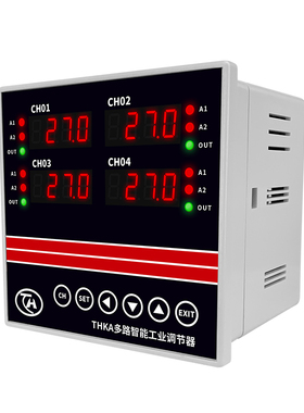 THKA多路温控仪工业级p巡检仪测试仪4路温度控制器RS485通讯Modbu