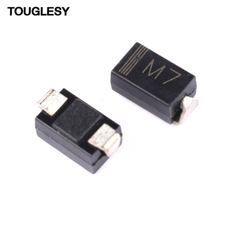 贴片整流二极管1N4007 IN4004 1N4001 SMA封装 丝印T7 M7 M4 M1