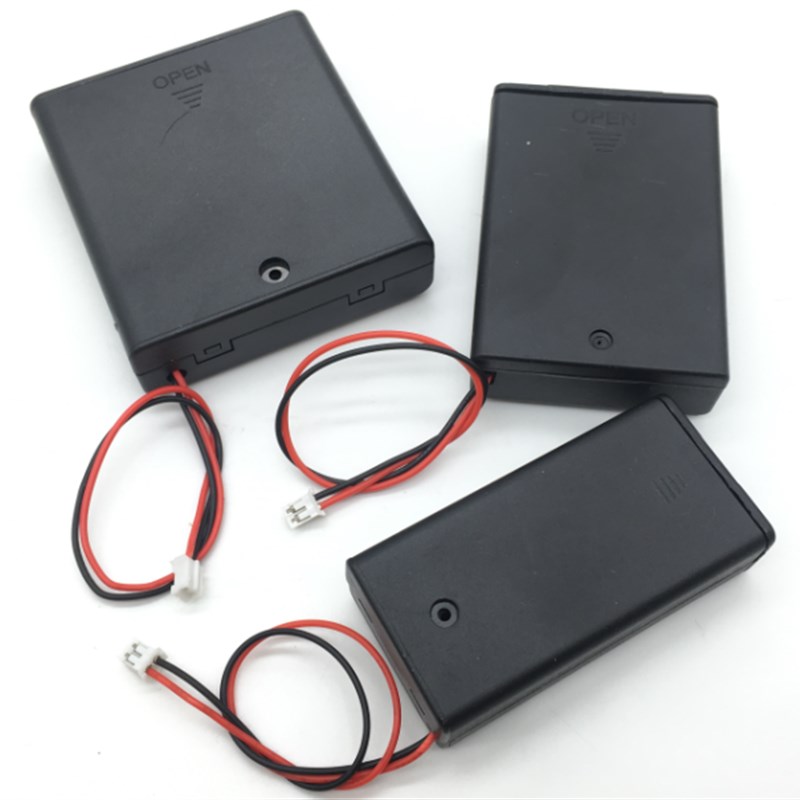 5号电池盒2/3/4节 全密封 带开关 带盖子 五号 二/三/四节电池盒