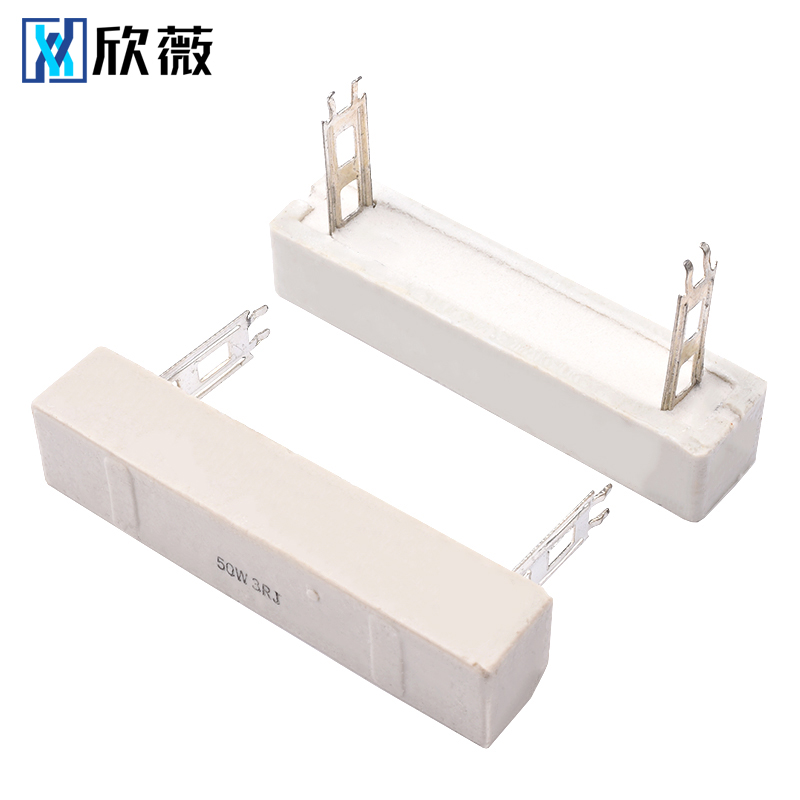 50W水泥电阻1/2/3/4/5/6/8/10/12/15/20/25/100R 200 RJ 精度5%