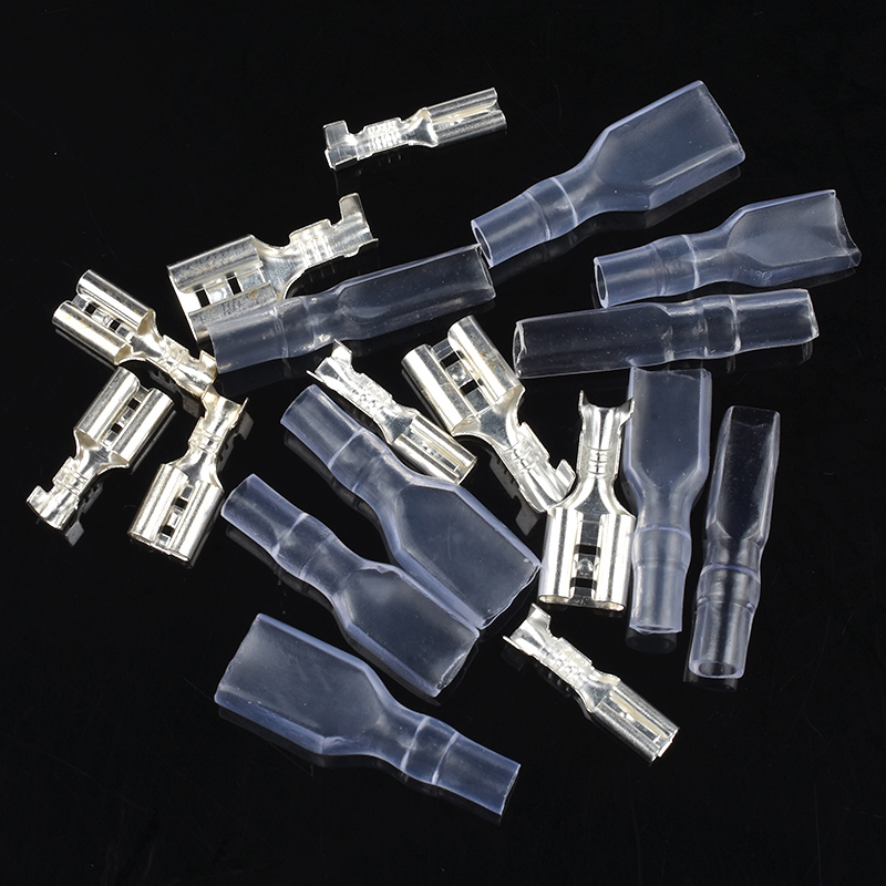 插簧护套6.3/4.8/2.8mm焊片插片冷压接线端子插件按钮开关连接器