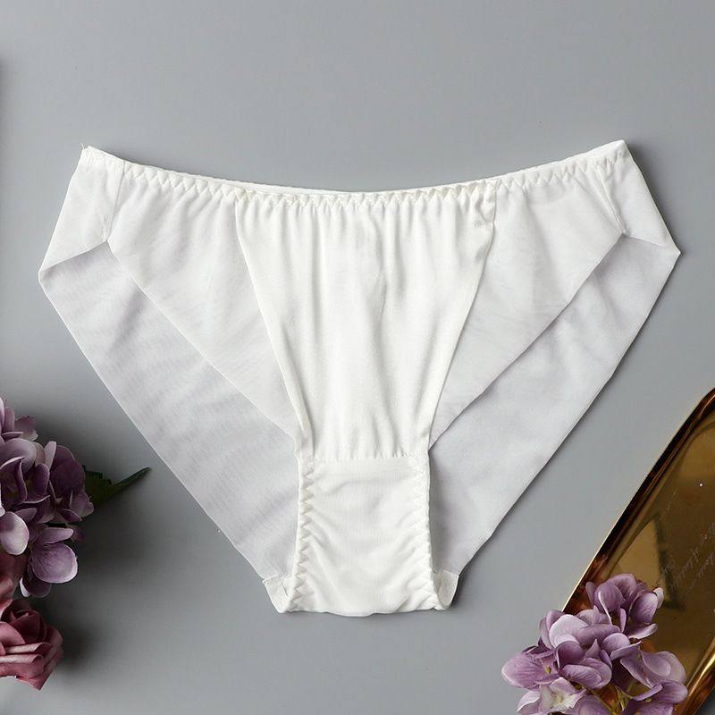 高档真丝缎面内裤女 性感中腰薄款透气无痕三角裤桑蚕丝短裤,女士内衣/男士内衣/家居服,女三角裤,淘宝优惠券,粉丝福利购,淘宝优惠卷