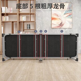 单人简易床办公室成人午睡床硬板行军床 家用午休折叠床便携式