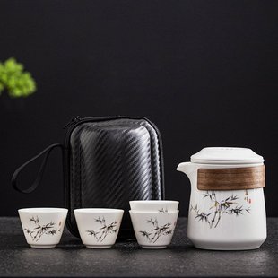 便携式 旅行茶具套装 功夫泡茶专用快客杯整套泡茶壶伴手礼实用礼品