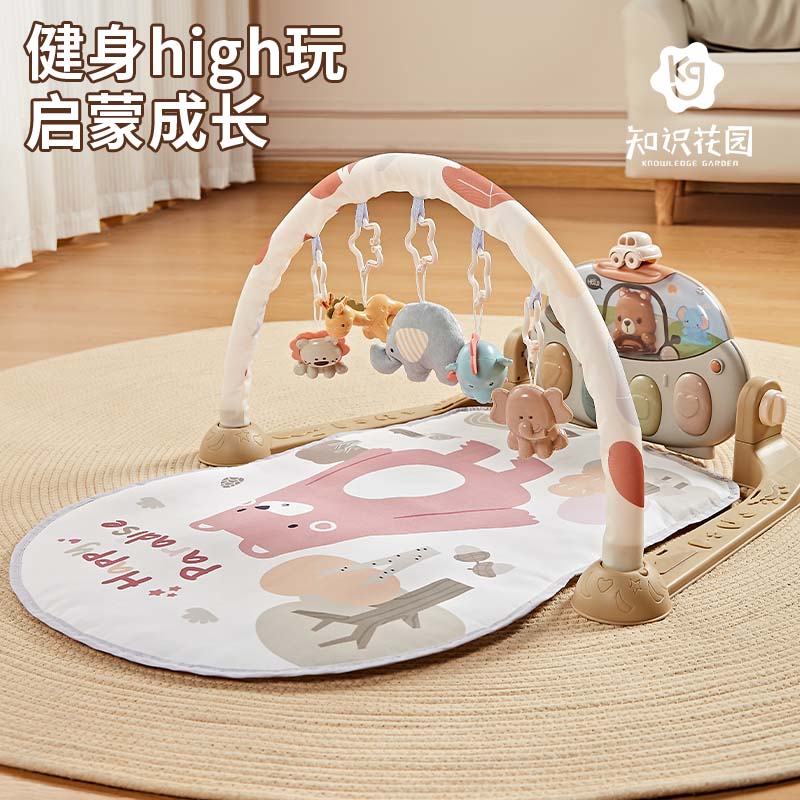 婴儿健身架音乐脚踏琴新生儿宝宝玩具益智早教启蒙幼儿0一3个月6