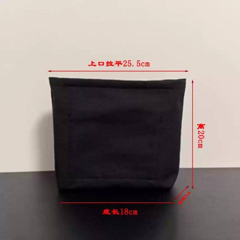 手工钩织包包专用帆布内衬袋纯色拉链大容量规整收纳包内置内胆