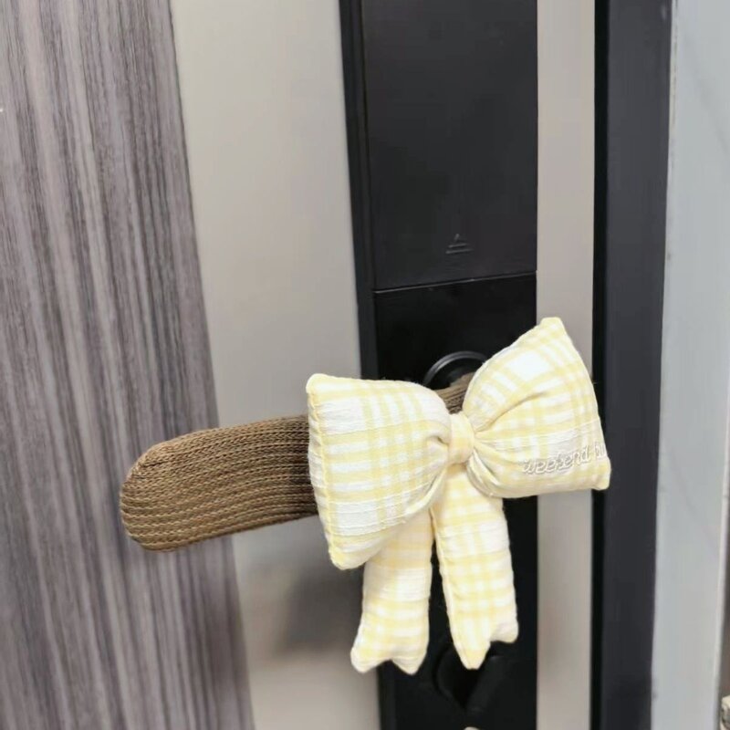可爱蝴蝶结门把手保护套卧室房门窗户装饰儿童防静电防撞手把套
