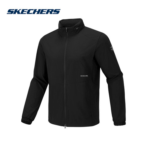 Skechers斯凯奇26夏季男士户外运动休闲梭织连帽外套 P226M086