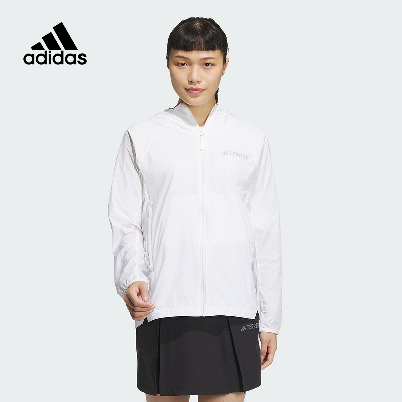 adidas阿迪达斯女子夏季皮肤衣户外运动外套防晒衣 IS0279