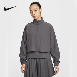 NIKE耐克夹克外套女2025夏季新款梭织速干运动立领上衣HJ0964-036