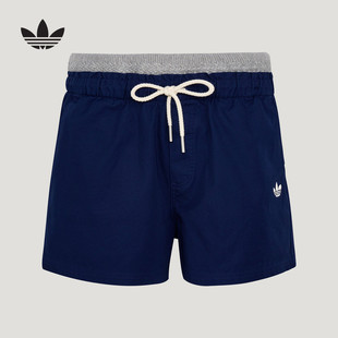 adidas阿迪达斯三叶草2026夏女宽松针织时尚百搭休闲短裤 KY8321