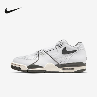 Nike耐克男鞋AIR FLIGHT '89 LOW灰白黑低帮复古篮球鞋HJ4484-101