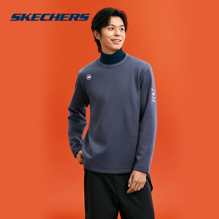 P424M069 SKECHERS 2024冬男卫衣 新款 022C 斯凯奇