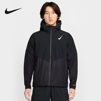 Nike耐克AEROSWIFT STORM-FIT男防风拒水跑步春秋夹克FZ9040-010