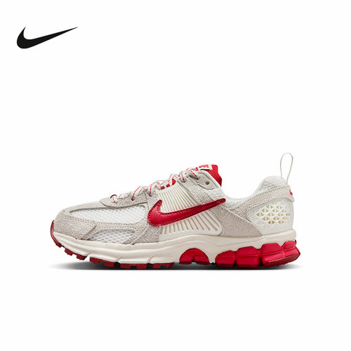 Nike耐克女鞋26新款大童迈柔VOMERO 5米白红复古老爹鞋IB5727-100