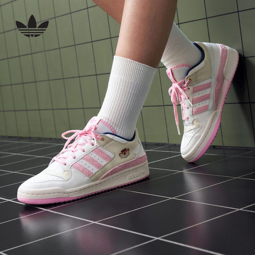 adidas阿迪达斯三叶草2026夏女FORUM迪士尼联名款运动板鞋 KH5900