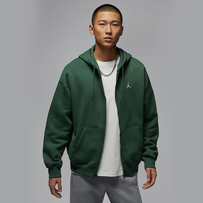 Nike耐克外套男春季Jordan宽松开襟连帽衫加绒运动夹克IB7232-323