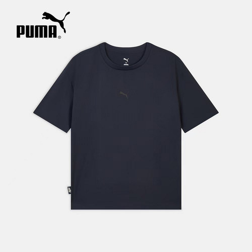 PUMA彪马夏季新款男女跑道印花透气宽松休闲运动短袖T恤636291-16