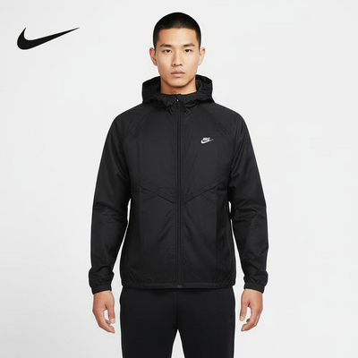 NIKE耐克男子无衬里V 字形线条开襟夹克休闲轻盈皮肤衣IO9628-010