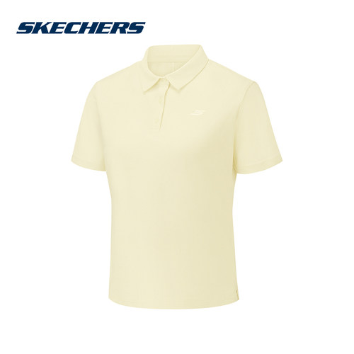 Skechers斯凯奇2026夏女运动短袖T恤休闲翻领针织POLO衫 P326W063
