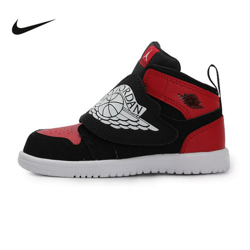 耐克男女童鞋SKY JORDAN 1 AJ1飞翼中帮板鞋运动休闲鞋BQ7196-001
