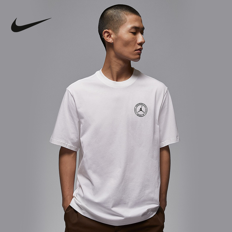 Nike耐克短袖男夏季JORDAN图案印花速干高尔夫运动T恤IH2130-100