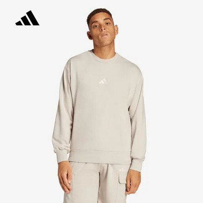 adidas阿迪达斯男子卫衣秋季新款针织圆领运动套头衫 IN6087