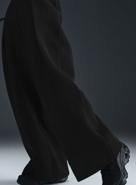 Nike耐克女子新款休闲阔腿宽松简约印花Logo运动长裤FV8053-010