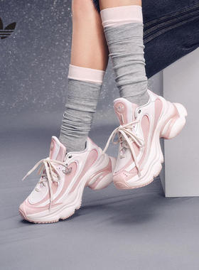 adidas阿迪达斯女OZVENUZ浮蝶鞋经典复古厚底运动鞋KI0556