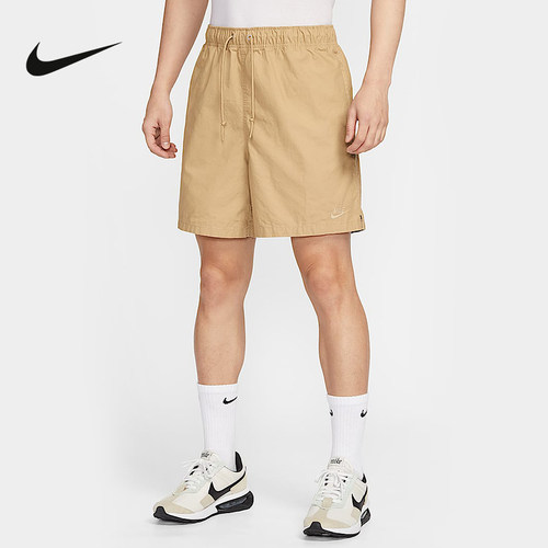NIKE耐克棉质短裤男25年夏季新款梭织休闲刺绣运动裤HJ1947-297