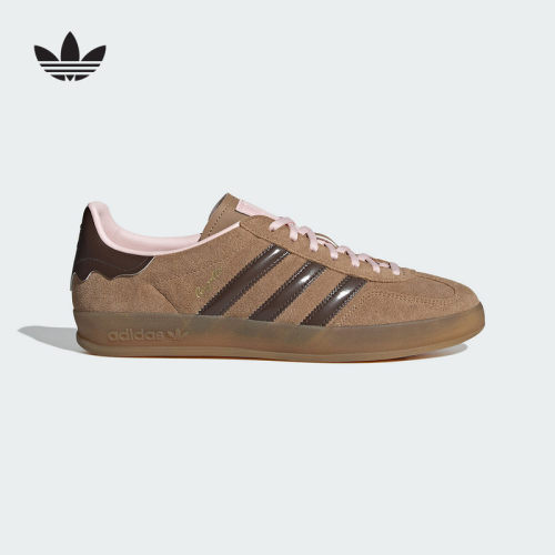adidas阿迪达斯三叶草板鞋运动秋GAZELLE男女情人节款T头鞋JR8028