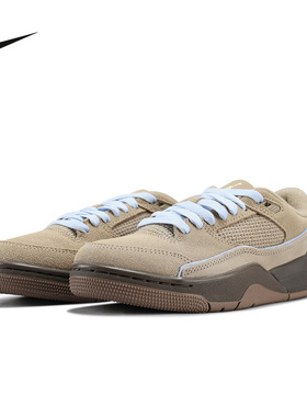 耐克女鞋JORDAN FLIGHT COURT卡其色福来鞋复古运动鞋IO7612-220