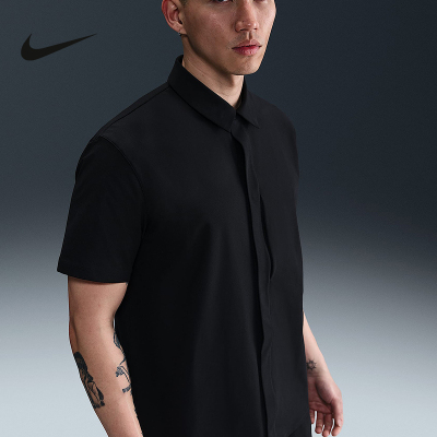 nike耐克男子夏季Dri-FIT运动训练速干衬衫式短袖T恤HQ6959-010