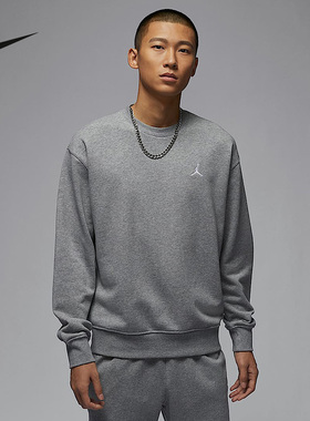 NIKE耐克Jordan男子卫衣经典运动衫春秋法式毛圈套头衫FV7296-091