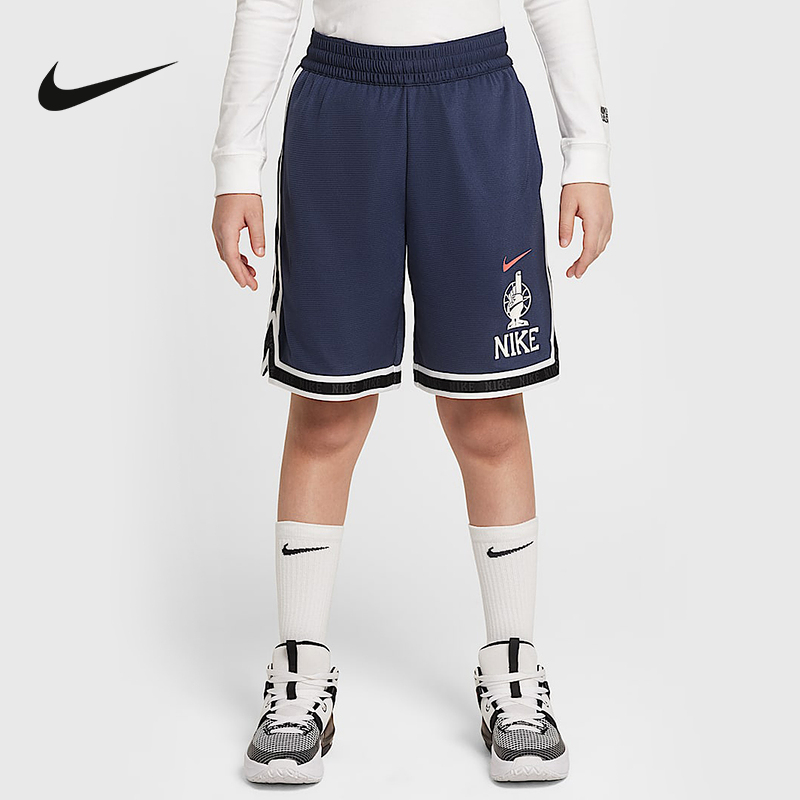 Nike耐克运动2025夏童针织短裤 IB9965-437