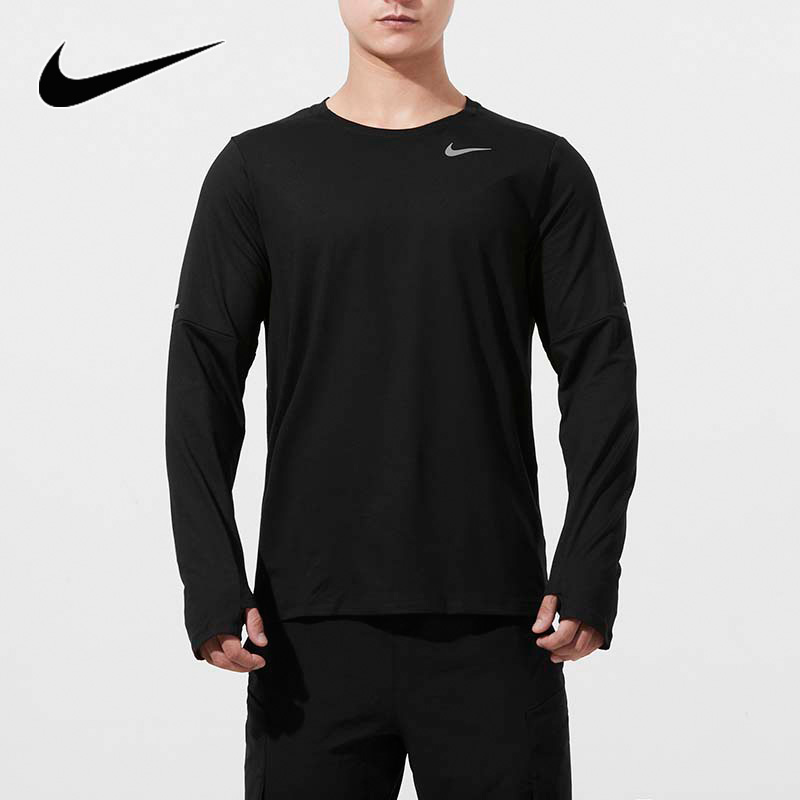 Nike耐克透气男子潮流时尚休闲跑步长袖运动训练T恤DD4755-010