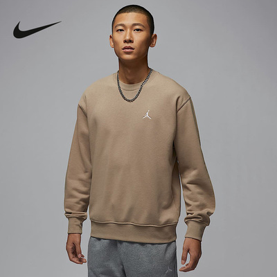 NIKE耐克男子春秋圆领运动衫Brooklyn Fleece针织卫衣 FV7296-257