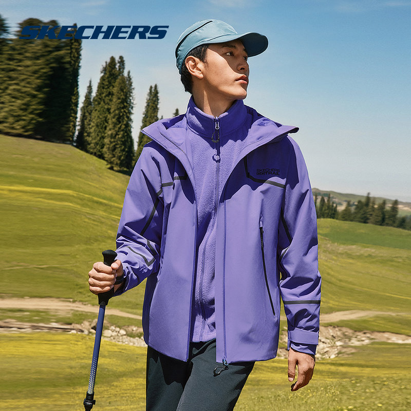 SKECHERS(斯凯奇)|（新款）2025冬男梭织外套 P425M171-00RM,运动服/休闲服装,运动茄克/外套,淘宝优惠券,粉丝福利购,淘宝优惠卷
