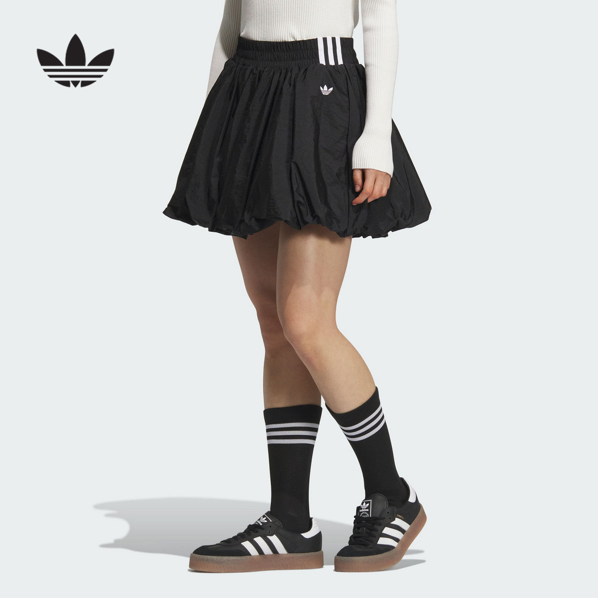 adidas阿迪达斯花苞短裙2025夏女加打底裤内衬半身裙KD8122,运动服/休闲服装,运动半身裙,淘宝优惠券,粉丝福利购,淘宝优惠卷