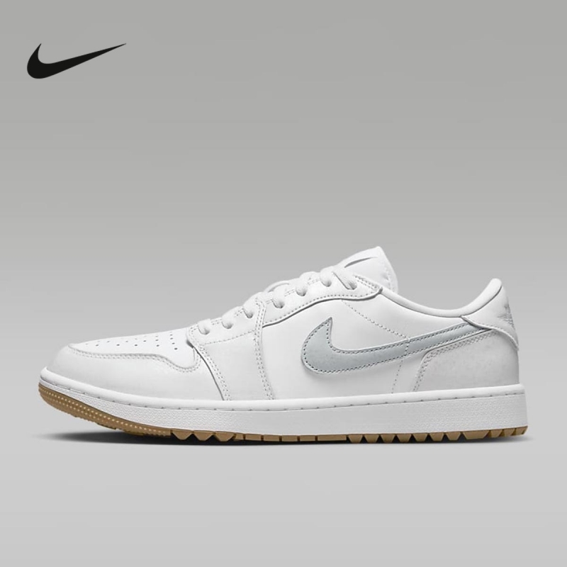 耐克男款复古篮球鞋缓震低帮板鞋小白鞋高尔夫球鞋DD9315-111