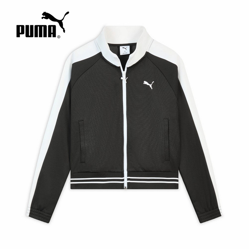 PUMA彪马春季新款红色经典T7运动休闲夹克针织女款外套638392-11