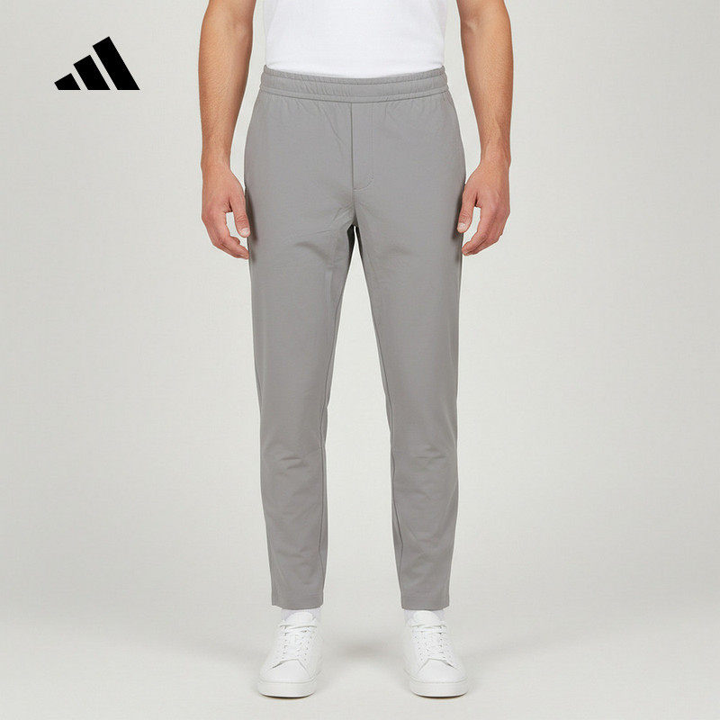 adidas阿迪达斯收口修身直筒运动裤2026春男休闲梭织长裤 KV5999